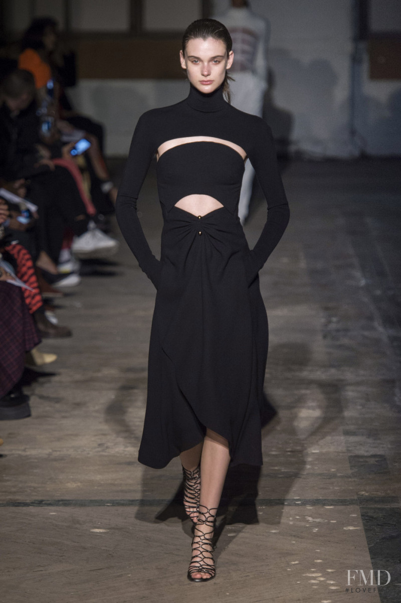 Sara Dijkink featured in  the Dion Lee fashion show for Autumn/Winter 2019