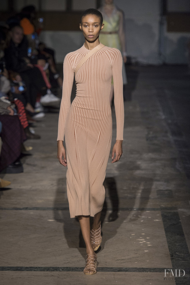 Hannah Shakespeare featured in  the Dion Lee fashion show for Autumn/Winter 2019
