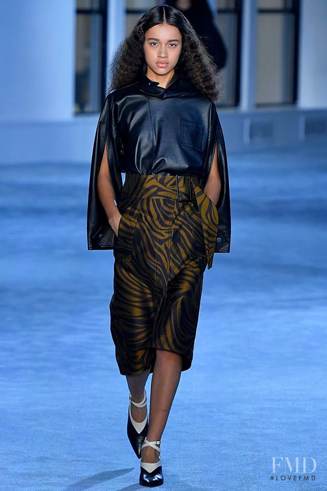 Mara Kasanpawiro featured in  the 3.1 Phillip Lim fashion show for Autumn/Winter 2019