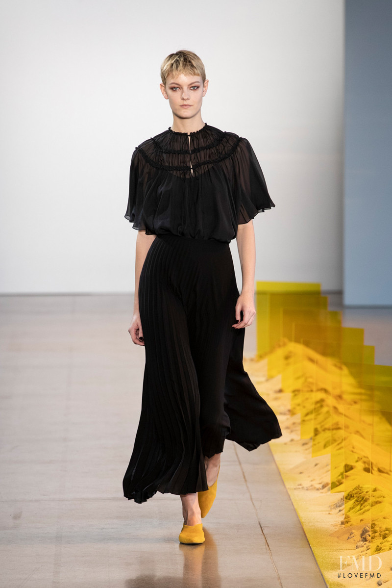 Sarah Fraser featured in  the Noon By Noor fashion show for Autumn/Winter 2019