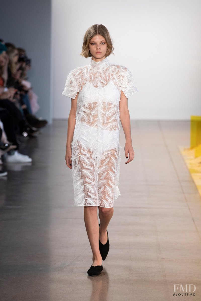 Nelly Vakulenko featured in  the Noon By Noor fashion show for Autumn/Winter 2019