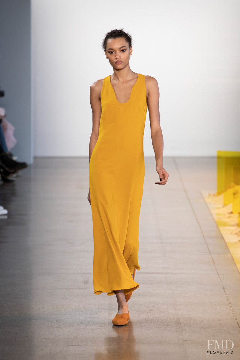 Lameka Fox featured in  the Noon By Noor fashion show for Autumn/Winter 2019