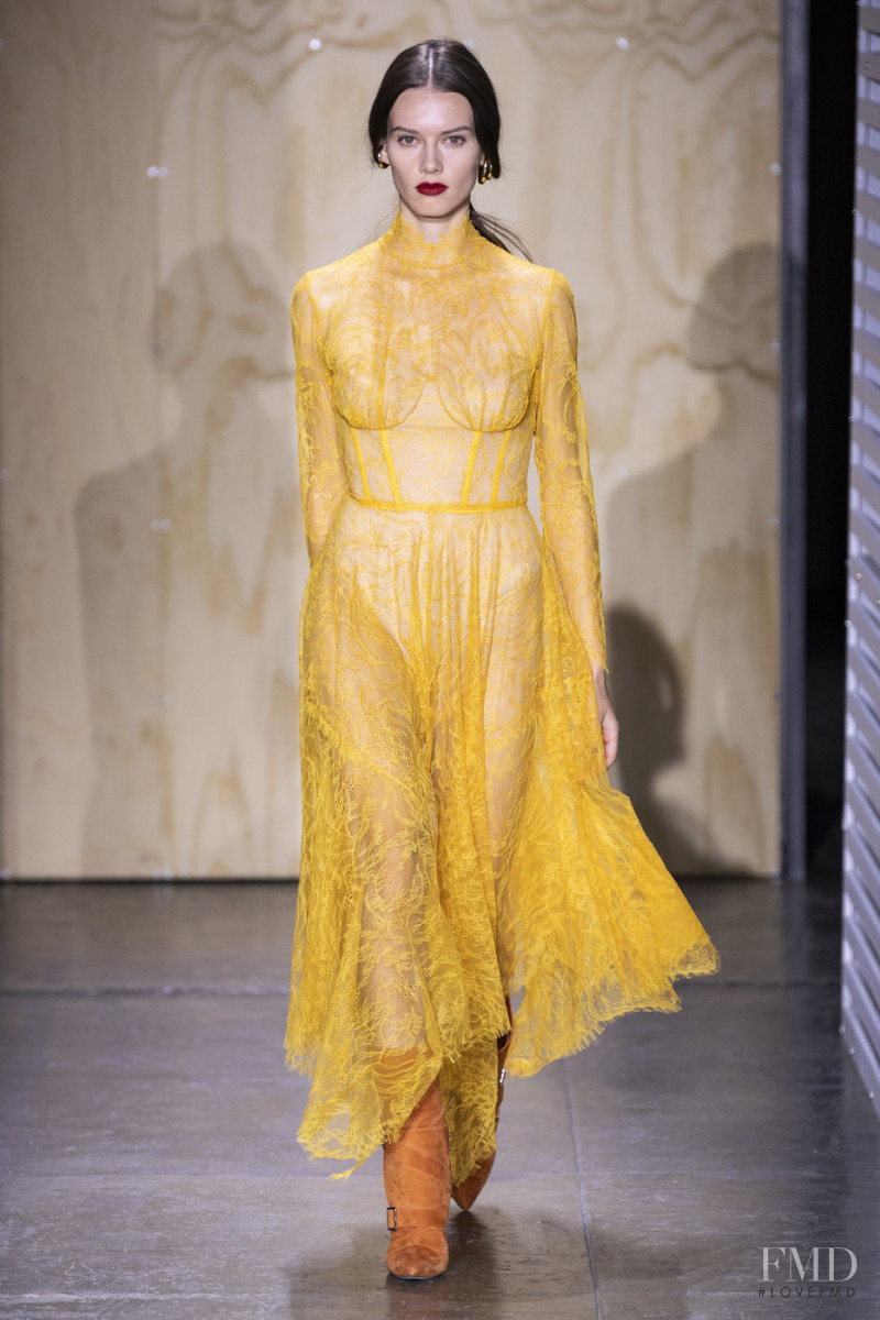 Jasmine Dwyer featured in  the Jonathan Simkhai fashion show for Autumn/Winter 2019