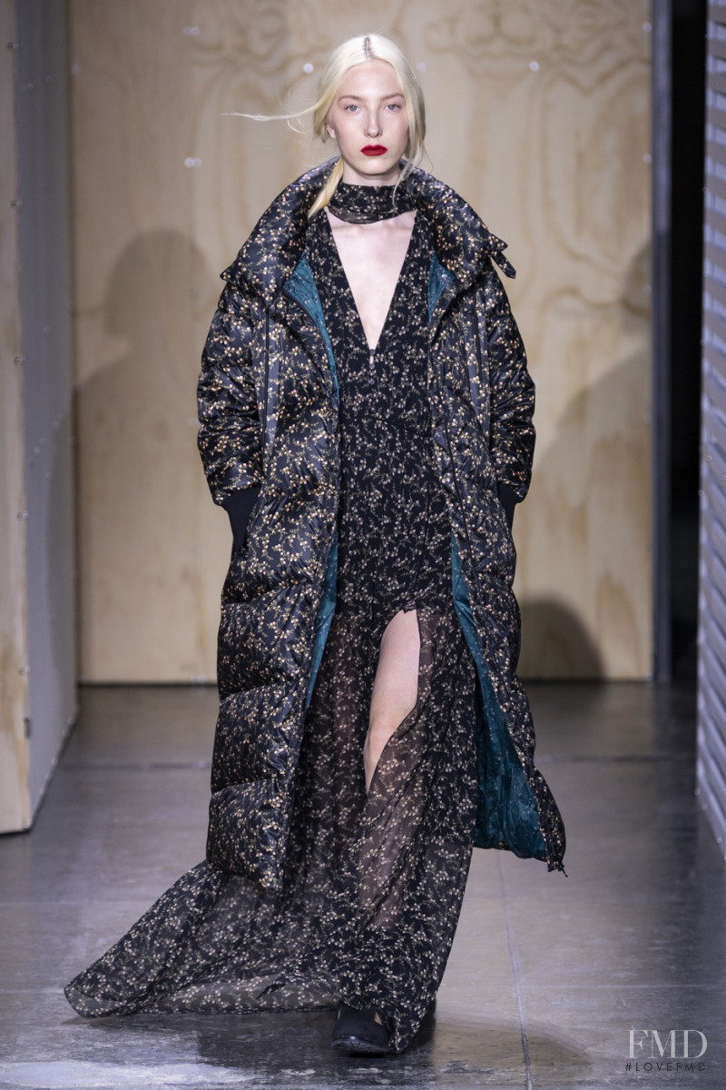 Sasha  Komarova featured in  the Jonathan Simkhai fashion show for Autumn/Winter 2019