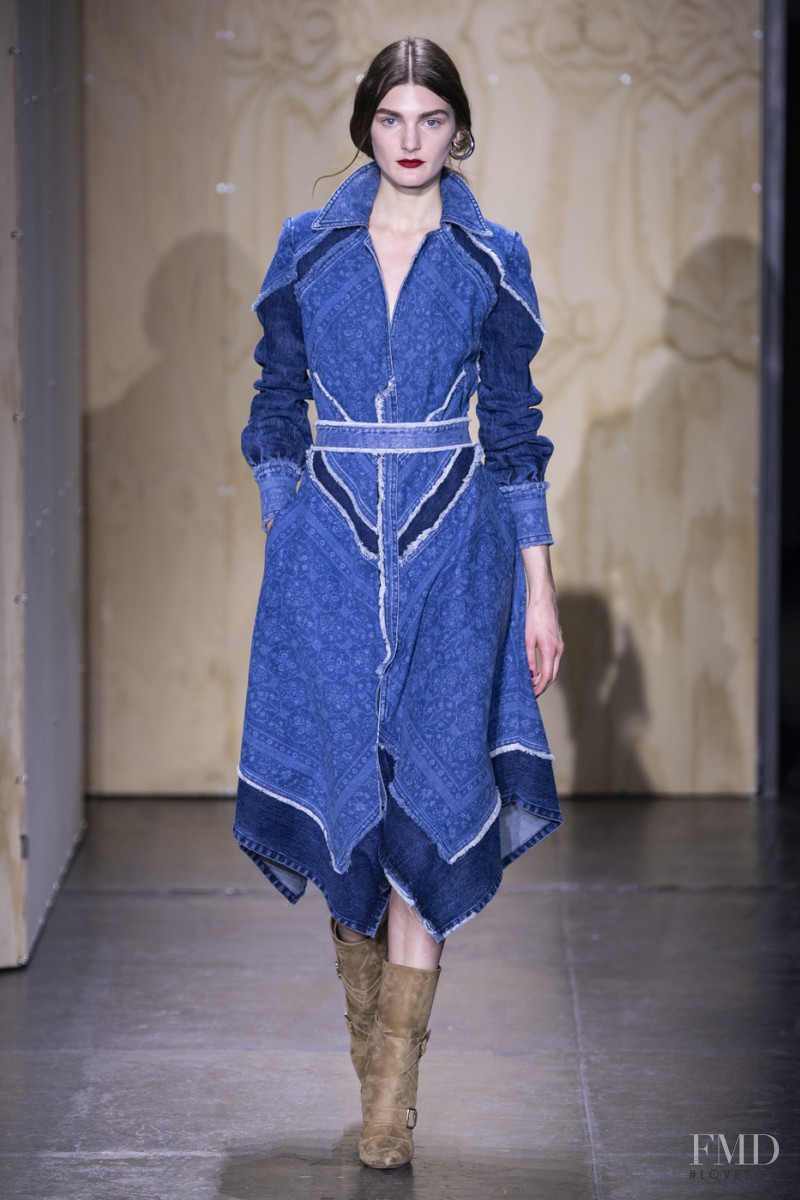 Nastya Abramova featured in  the Jonathan Simkhai fashion show for Autumn/Winter 2019