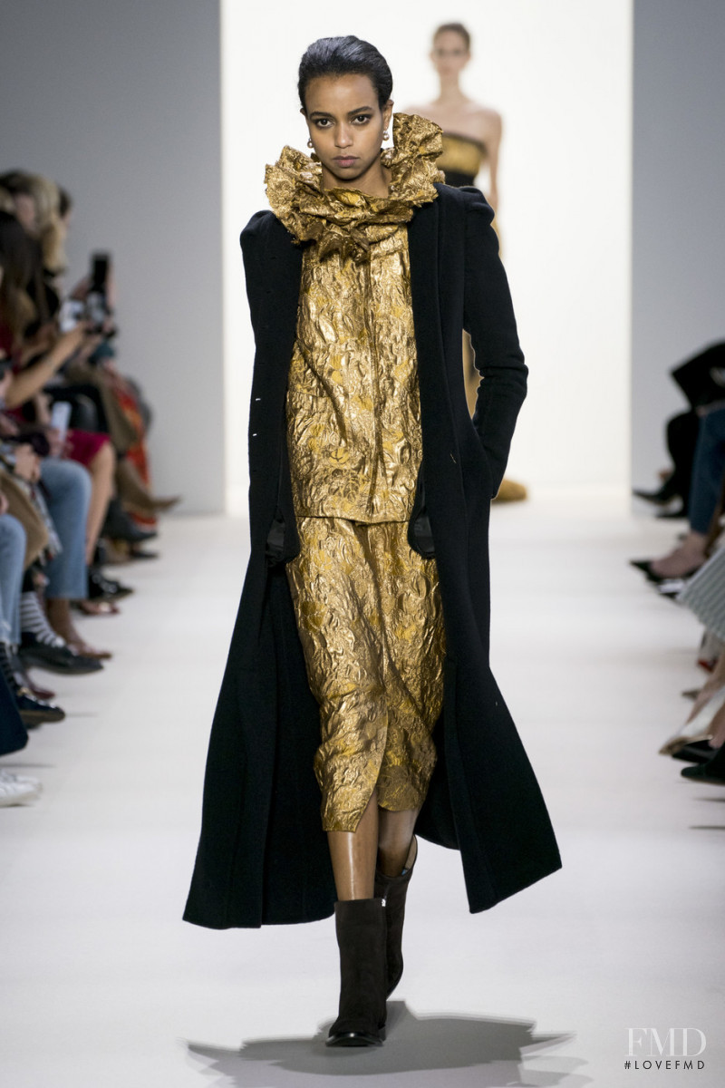 Carmen Amare featured in  the Brock Collection fashion show for Autumn/Winter 2019