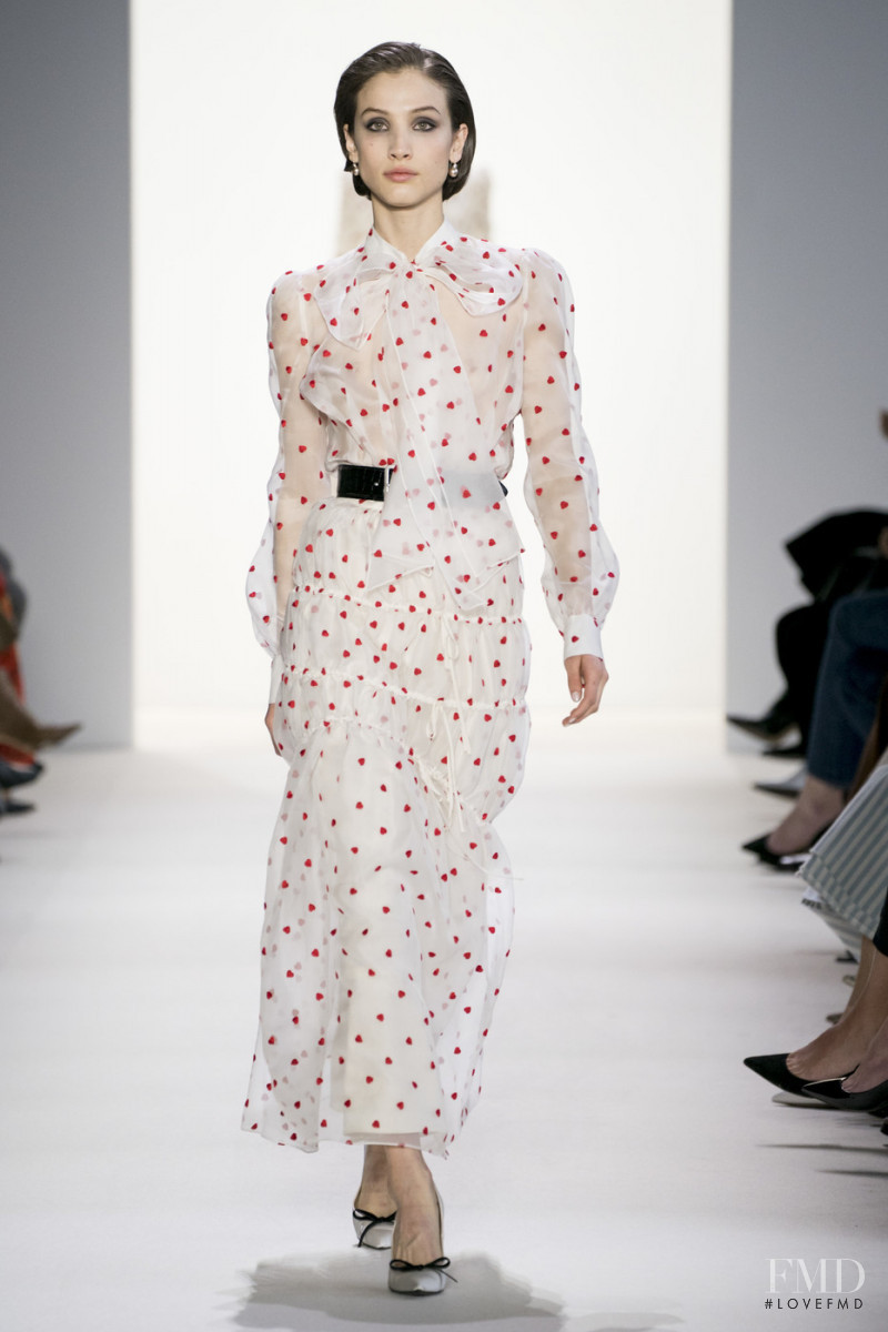 Victoria Massey featured in  the Brock Collection fashion show for Autumn/Winter 2019