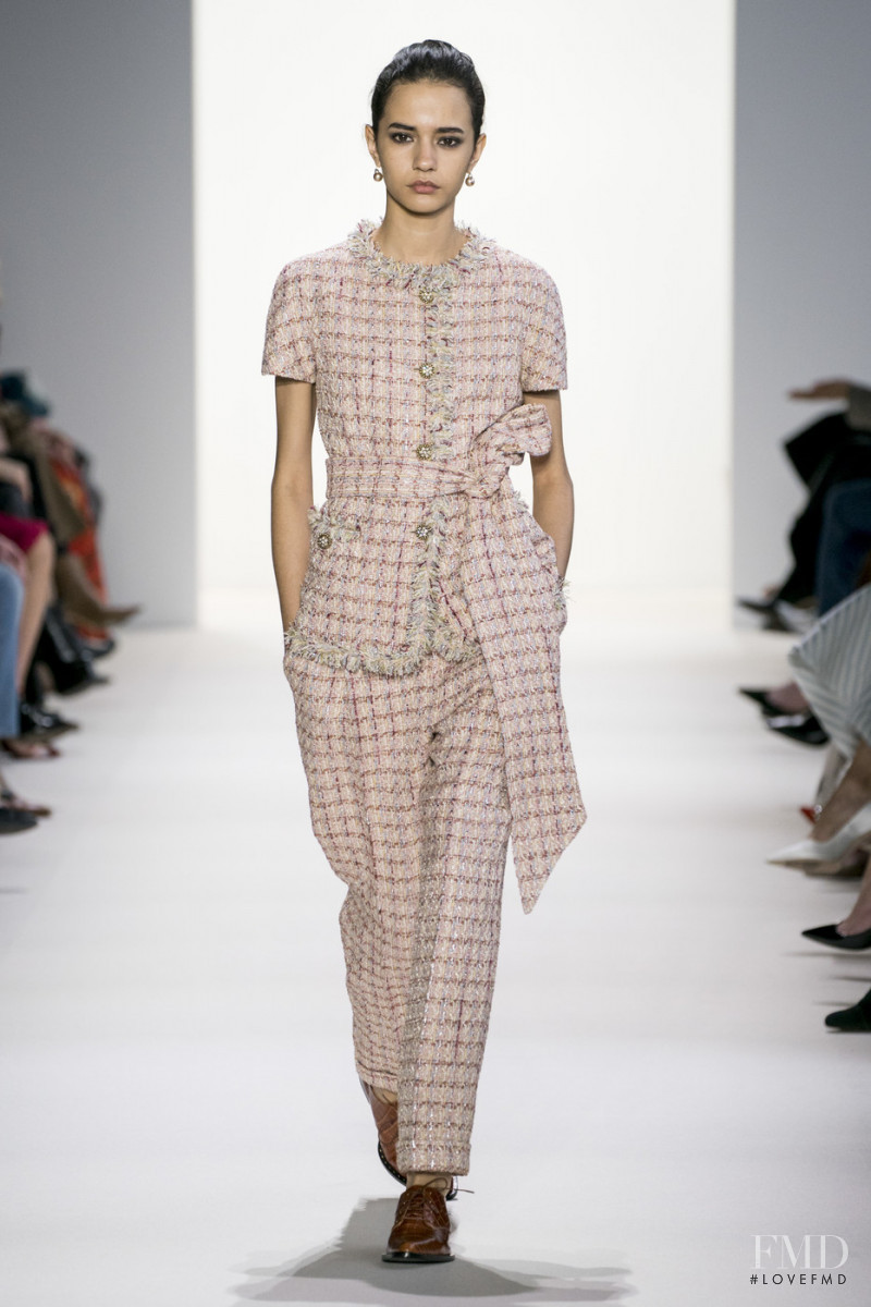 Fernanda Oliveira featured in  the Brock Collection fashion show for Autumn/Winter 2019