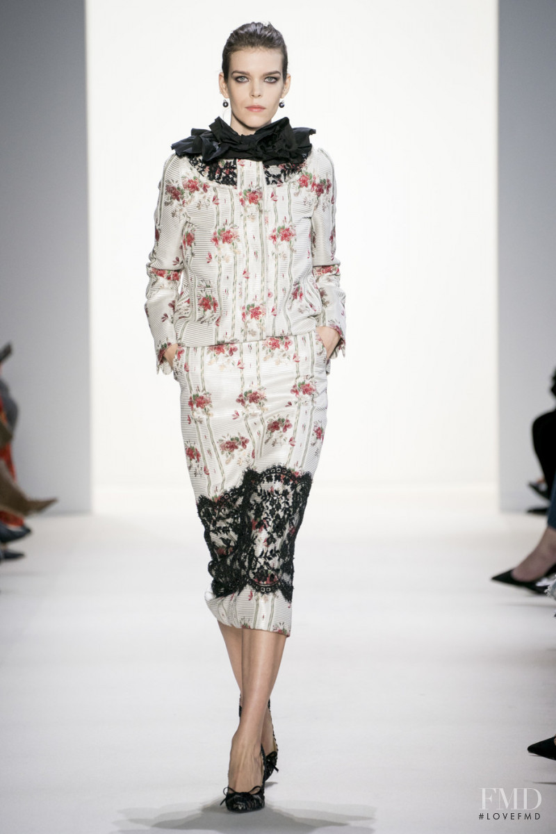 Meghan Collison featured in  the Brock Collection fashion show for Autumn/Winter 2019
