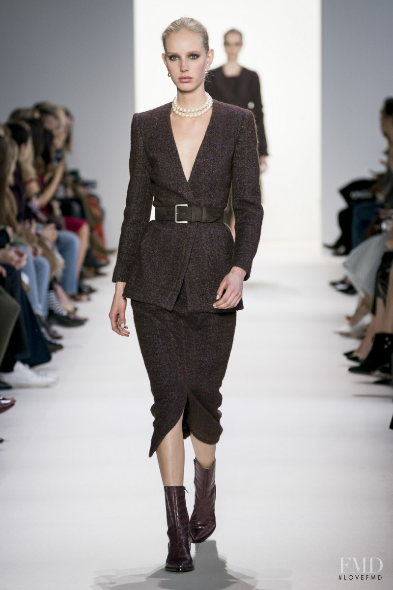 Jessie Bloemendaal featured in  the Brock Collection fashion show for Autumn/Winter 2019