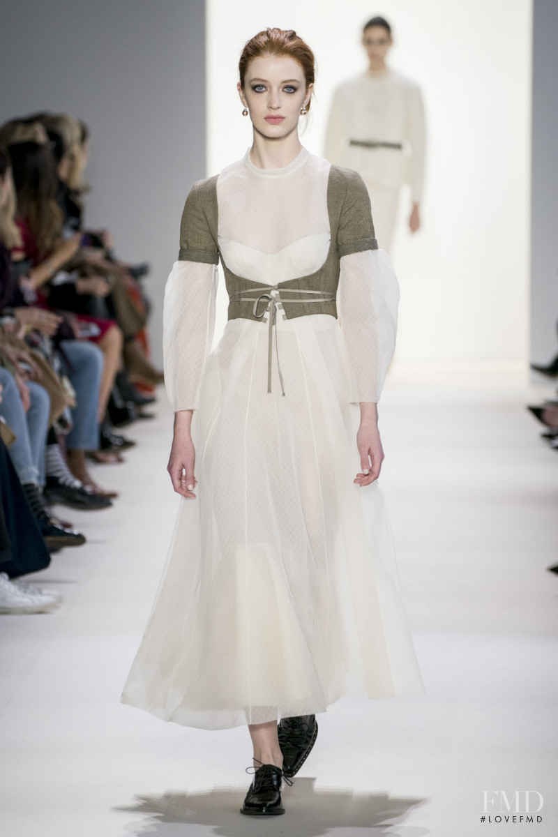 Belle Pierson featured in  the Brock Collection fashion show for Autumn/Winter 2019