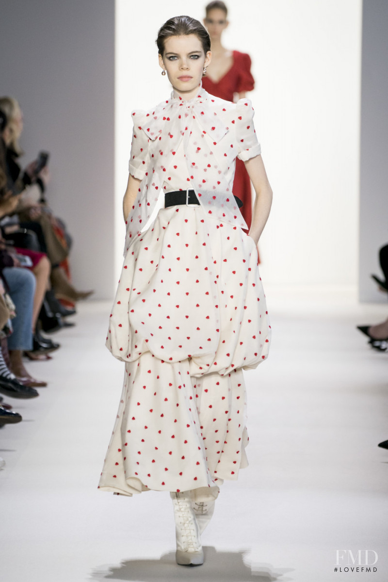 Nina Gulien featured in  the Brock Collection fashion show for Autumn/Winter 2019