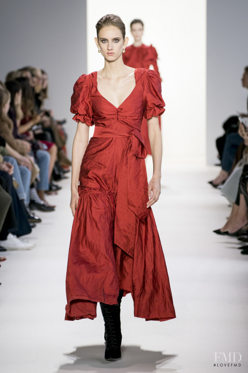 Sarah Berger featured in  the Brock Collection fashion show for Autumn/Winter 2019