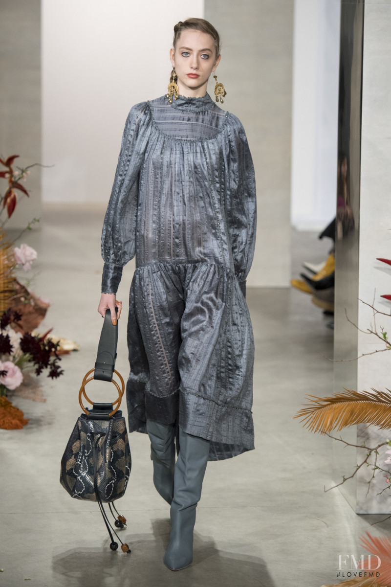 Lia Pavlova featured in  the Ulla Johnson fashion show for Autumn/Winter 2019