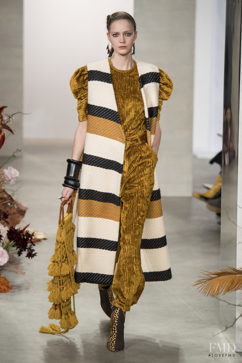 Anniek Verfaille featured in  the Ulla Johnson fashion show for Autumn/Winter 2019