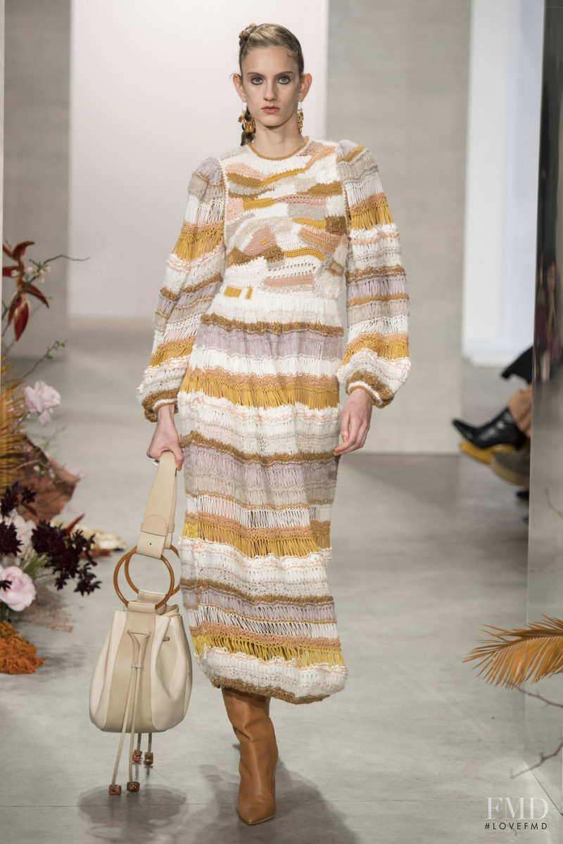 Sarah Berger featured in  the Ulla Johnson fashion show for Autumn/Winter 2019
