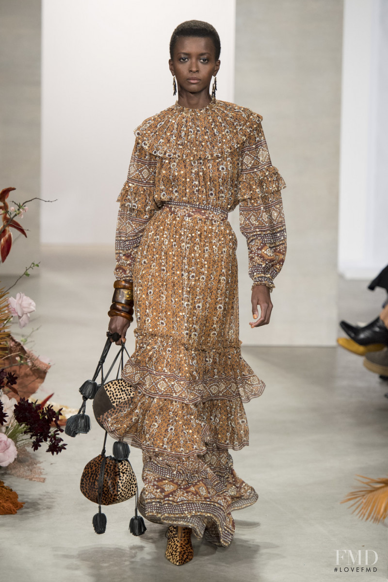 Amira Pinheiro featured in  the Ulla Johnson fashion show for Autumn/Winter 2019