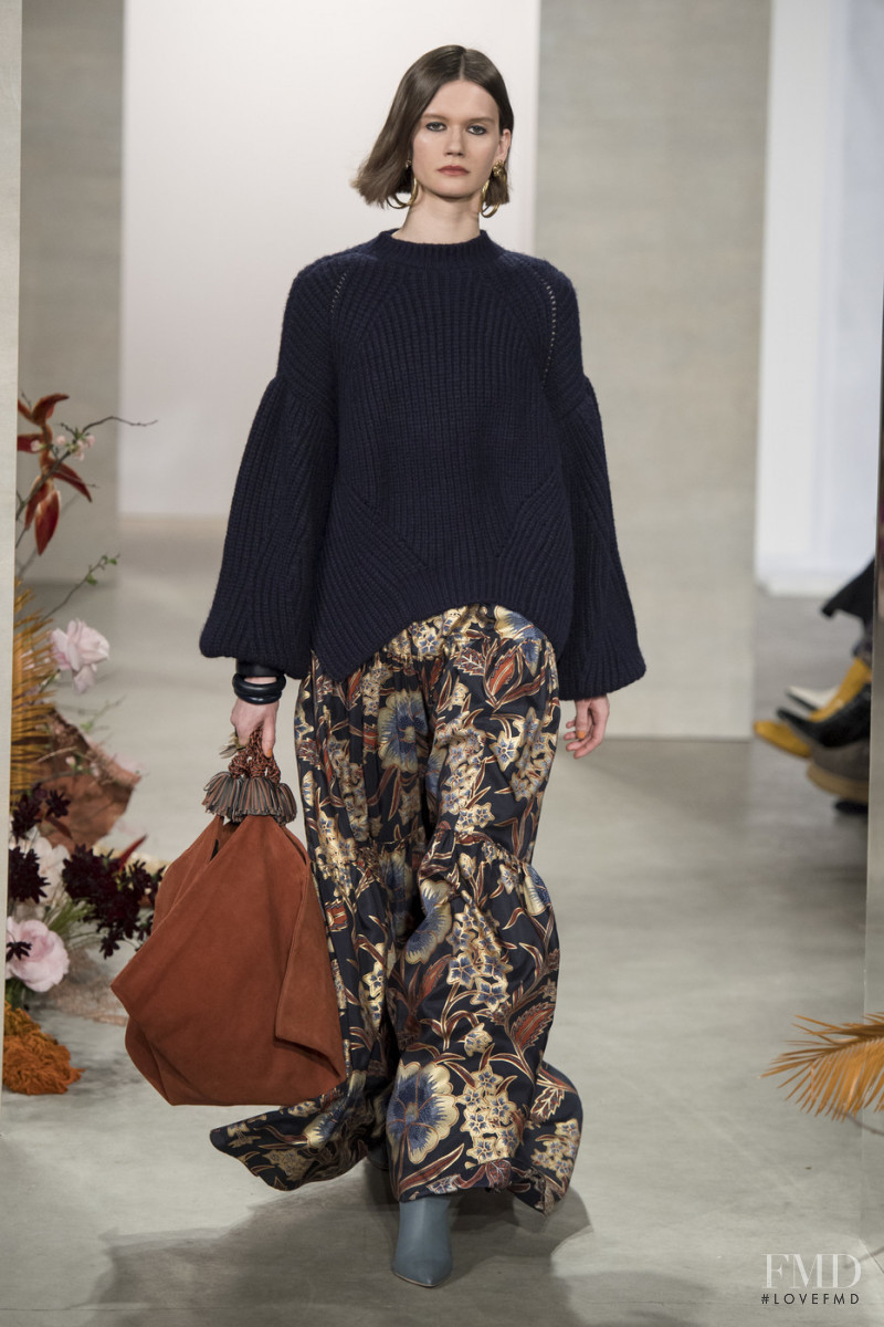 Daniela Kocianova featured in  the Ulla Johnson fashion show for Autumn/Winter 2019