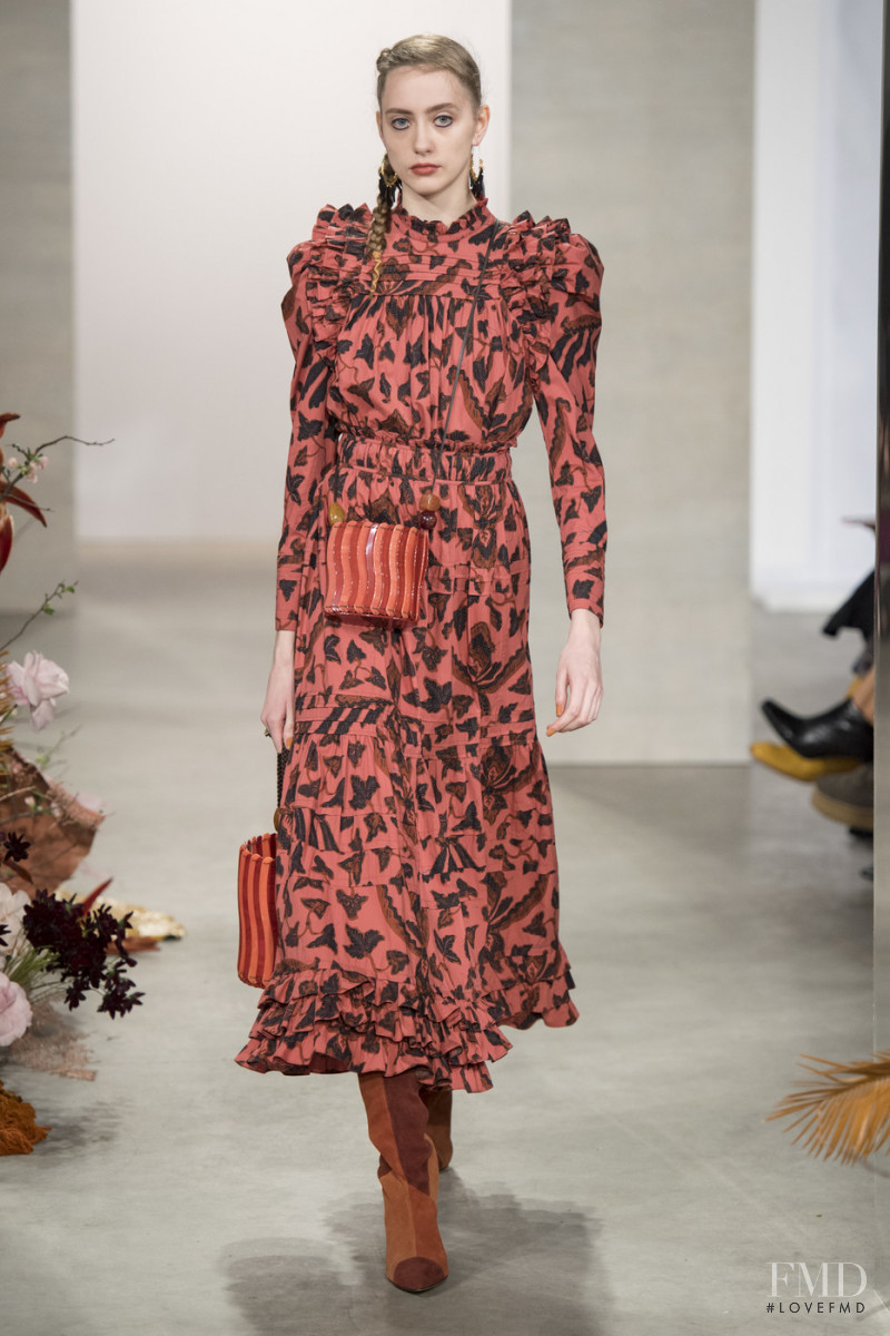 Lia Pavlova featured in  the Ulla Johnson fashion show for Autumn/Winter 2019