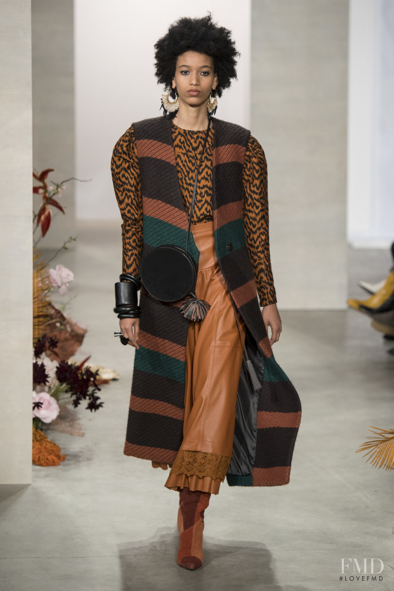 Manuela Sanchez featured in  the Ulla Johnson fashion show for Autumn/Winter 2019