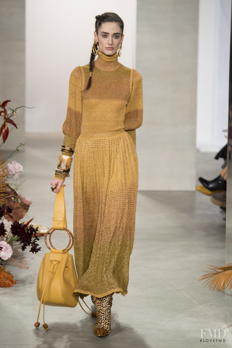 Amanda Googe featured in  the Ulla Johnson fashion show for Autumn/Winter 2019