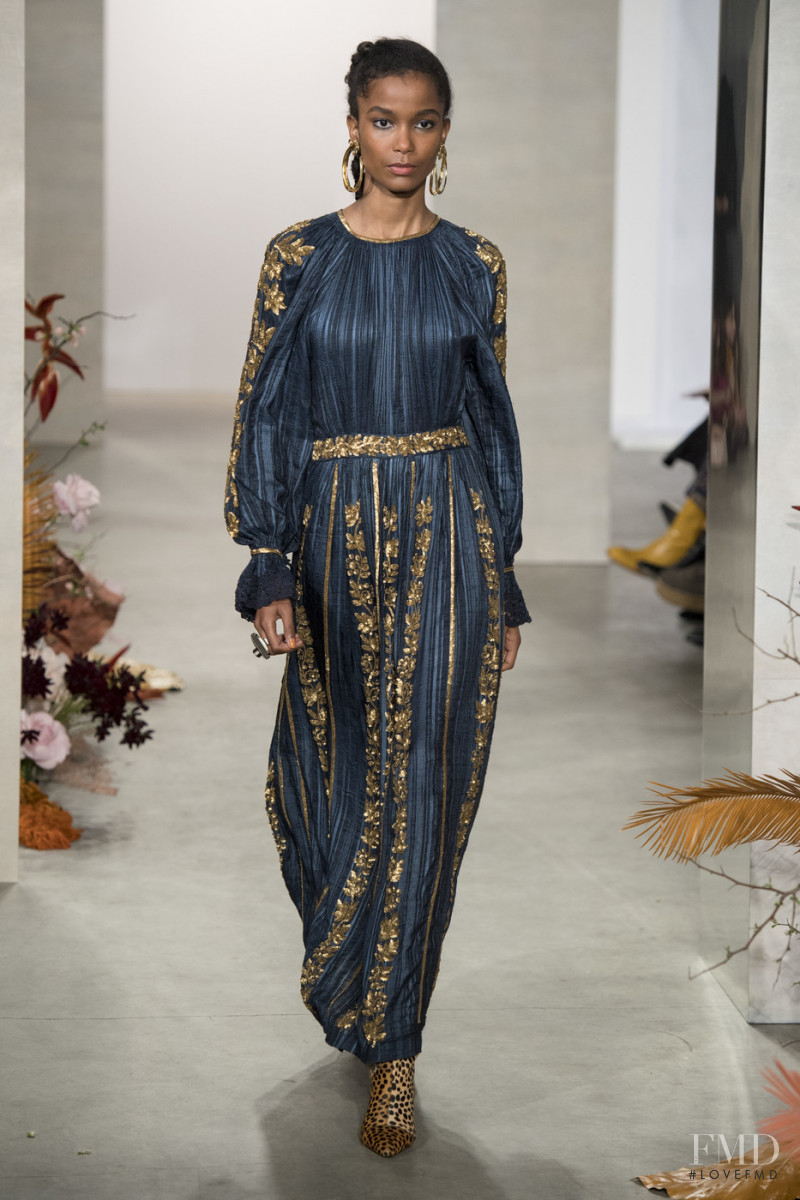 Isilda Moreira featured in  the Ulla Johnson fashion show for Autumn/Winter 2019