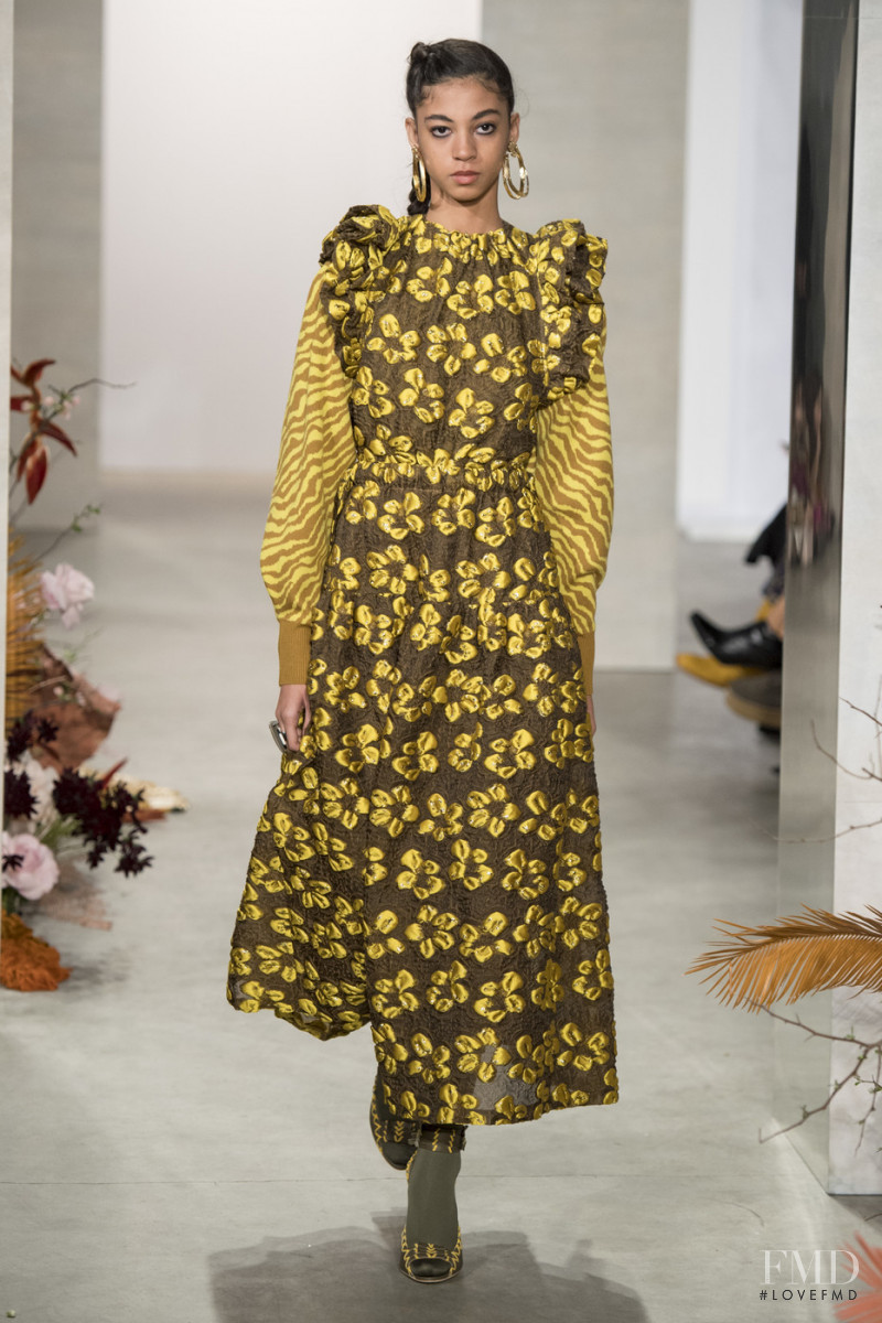 Rocio Marconi featured in  the Ulla Johnson fashion show for Autumn/Winter 2019