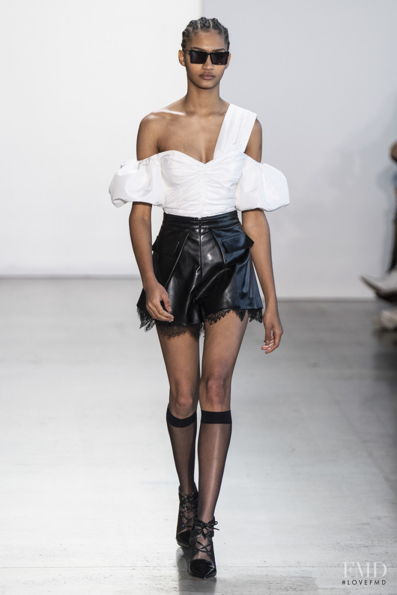 Anyelina Rosa featured in  the Self Portrait fashion show for Autumn/Winter 2019
