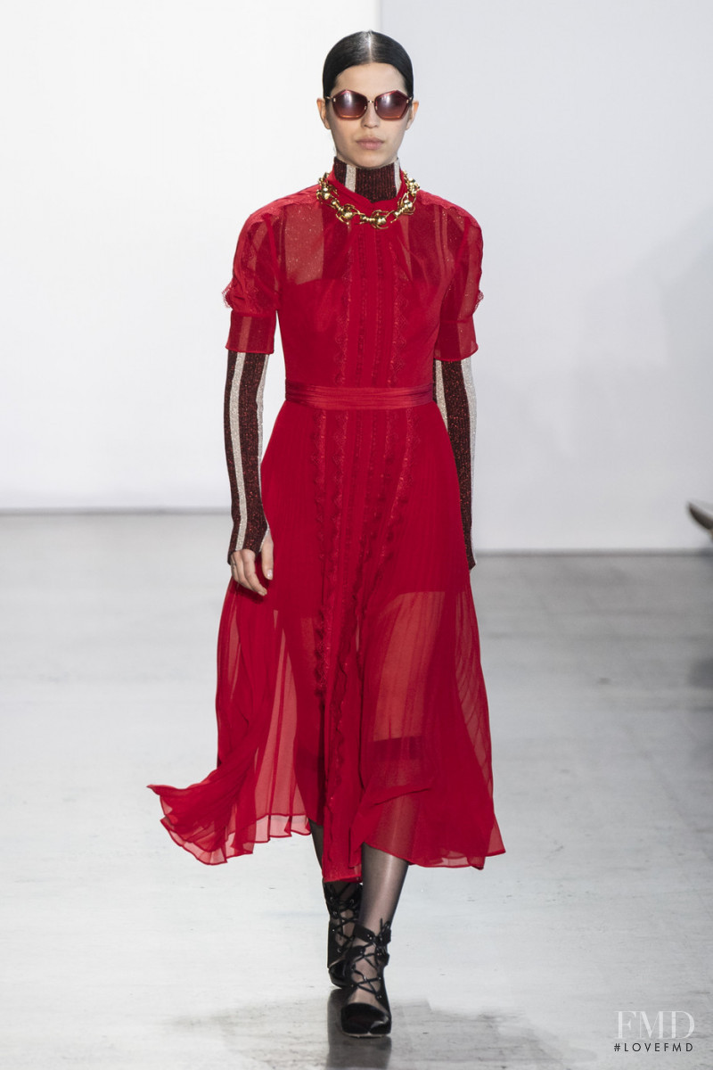 Hayett McCarthy featured in  the Self Portrait fashion show for Autumn/Winter 2019