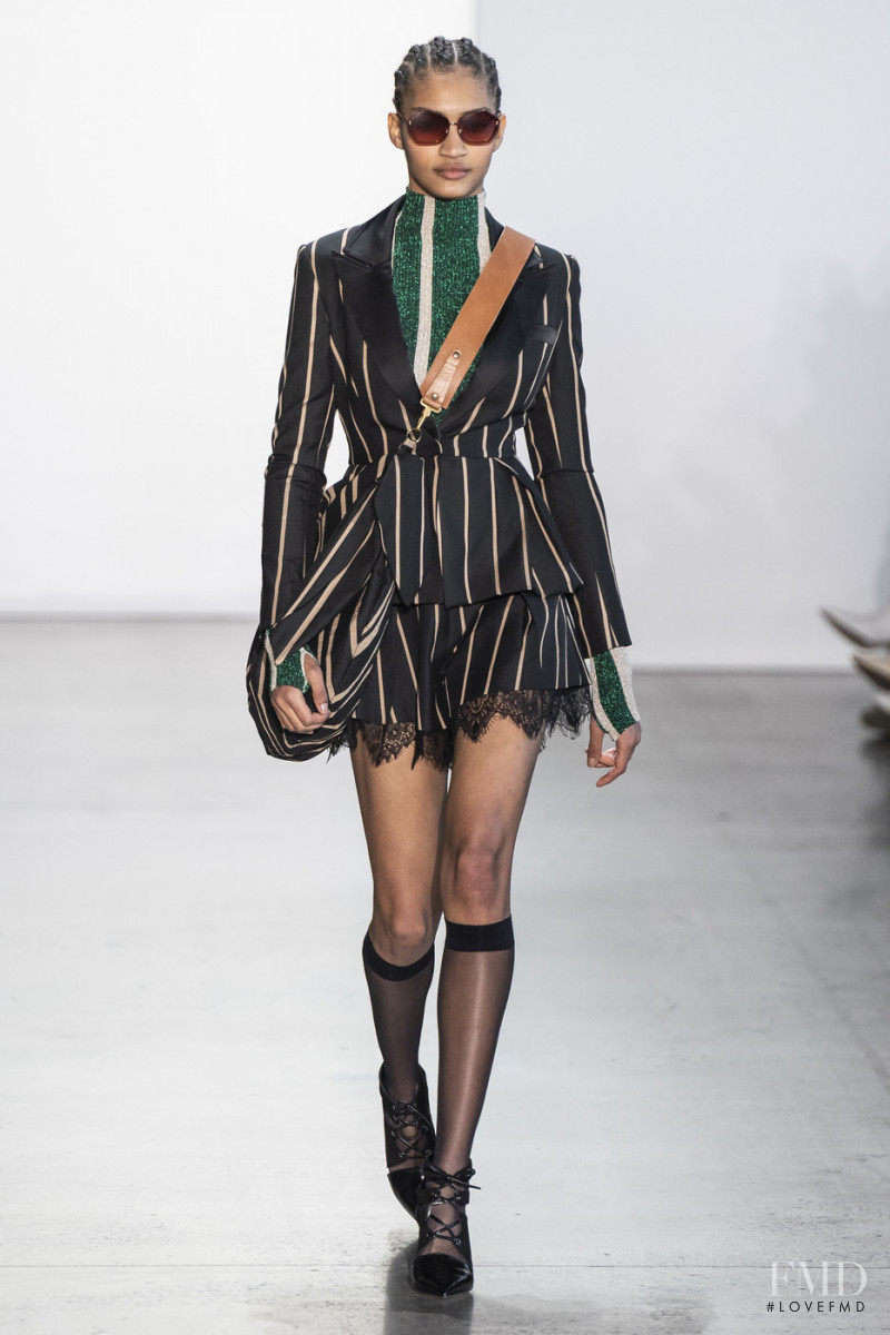 Anyelina Rosa featured in  the Self Portrait fashion show for Autumn/Winter 2019