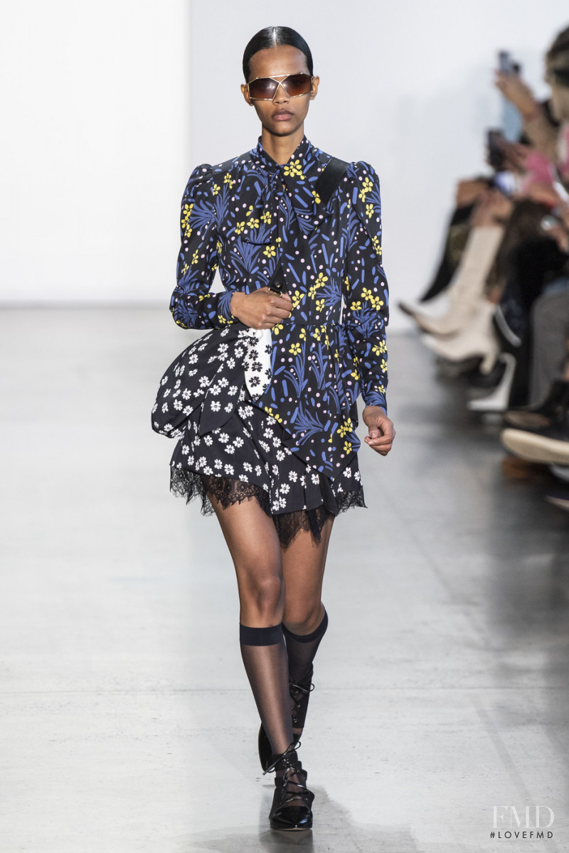 Natalia Montero featured in  the Self Portrait fashion show for Autumn/Winter 2019