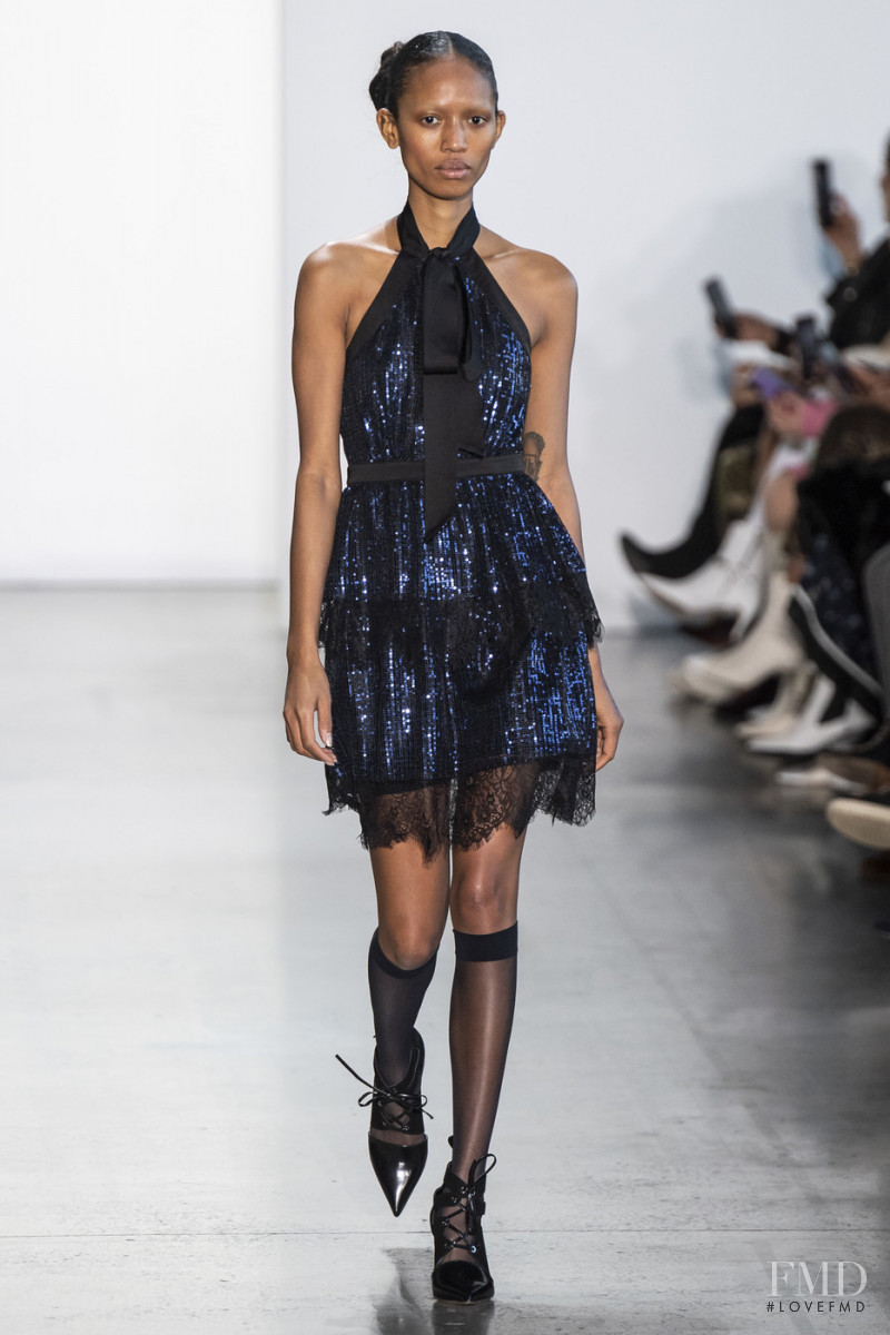 Adesuwa Aighewi featured in  the Self Portrait fashion show for Autumn/Winter 2019