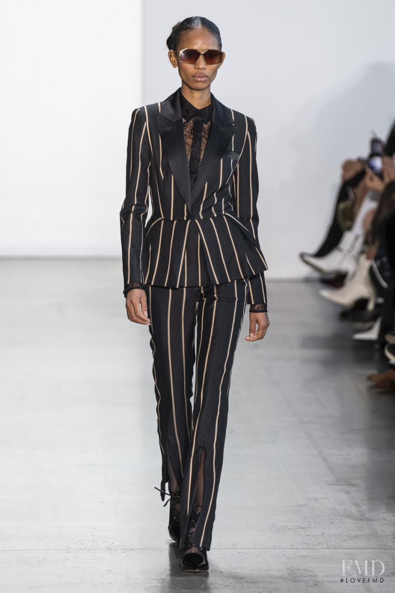 Adesuwa Aighewi featured in  the Self Portrait fashion show for Autumn/Winter 2019