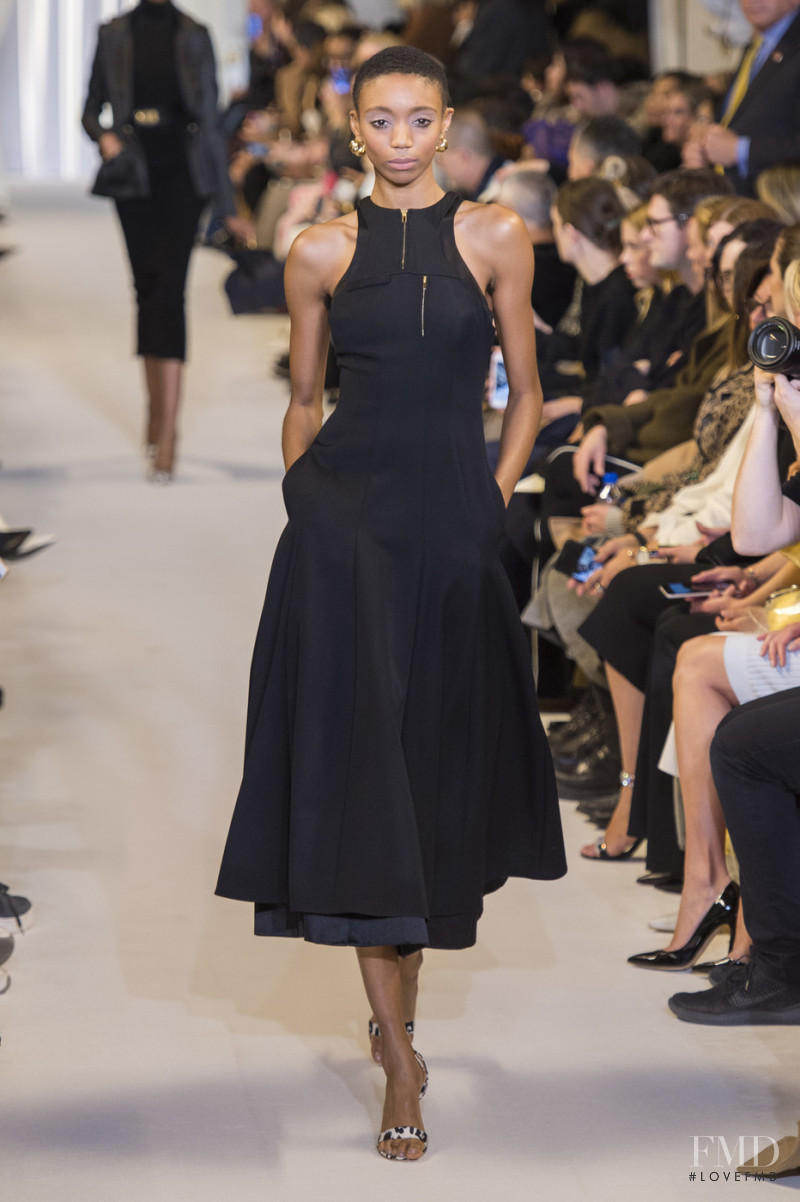 Hannah Shakespeare featured in  the Brandon Maxwell fashion show for Autumn/Winter 2019
