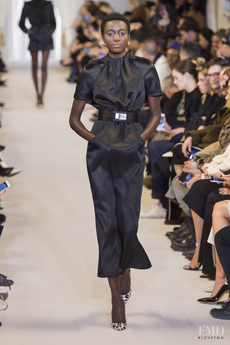 Rouguy Faye featured in  the Brandon Maxwell fashion show for Autumn/Winter 2019