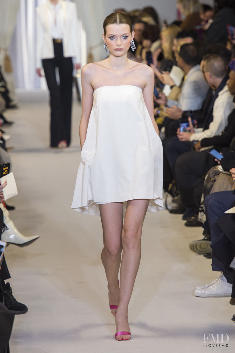 Louise Robert featured in  the Brandon Maxwell fashion show for Autumn/Winter 2019