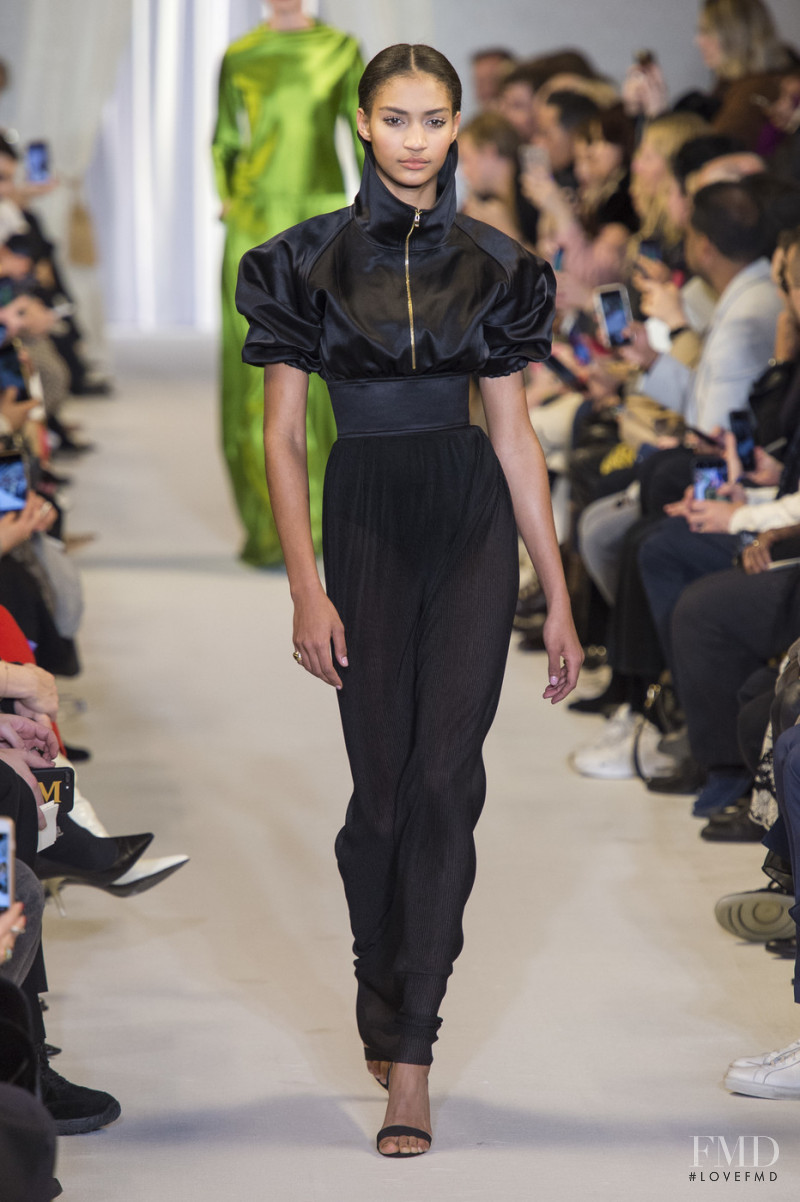 Anyelina Rosa featured in  the Brandon Maxwell fashion show for Autumn/Winter 2019