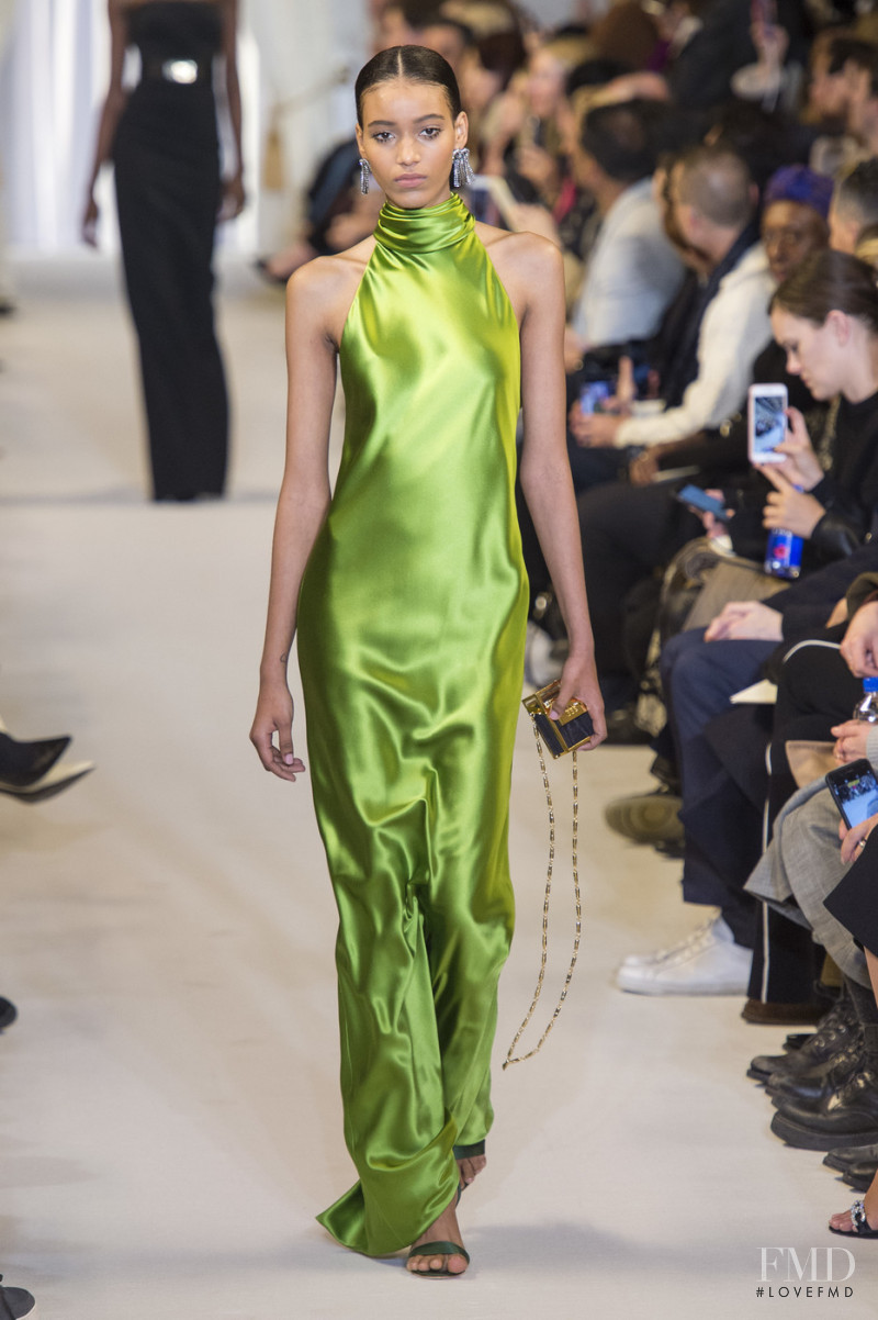 Manuela Sanchez featured in  the Brandon Maxwell fashion show for Autumn/Winter 2019