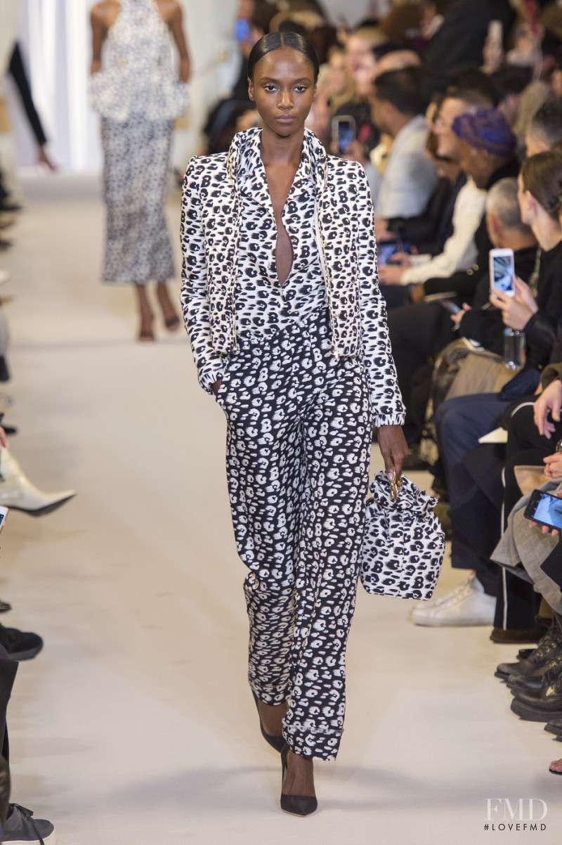 Riley Montana featured in  the Brandon Maxwell fashion show for Autumn/Winter 2019