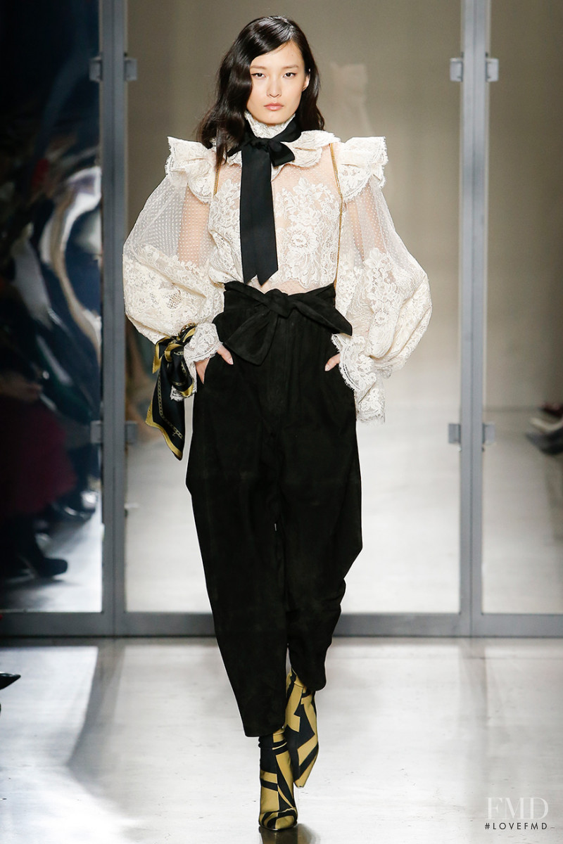 Liu Chunjie featured in  the Zimmermann fashion show for Autumn/Winter 2019