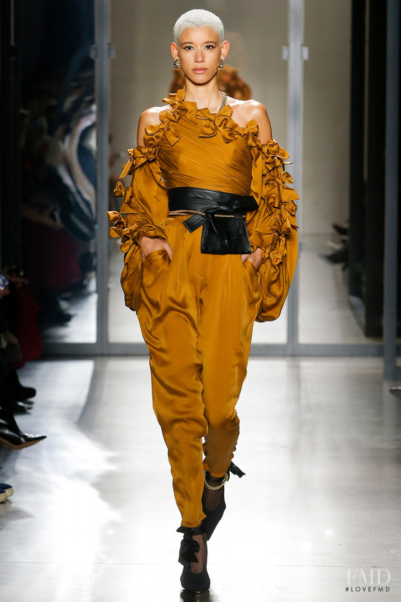 Janiece Dilone featured in  the Zimmermann fashion show for Autumn/Winter 2019