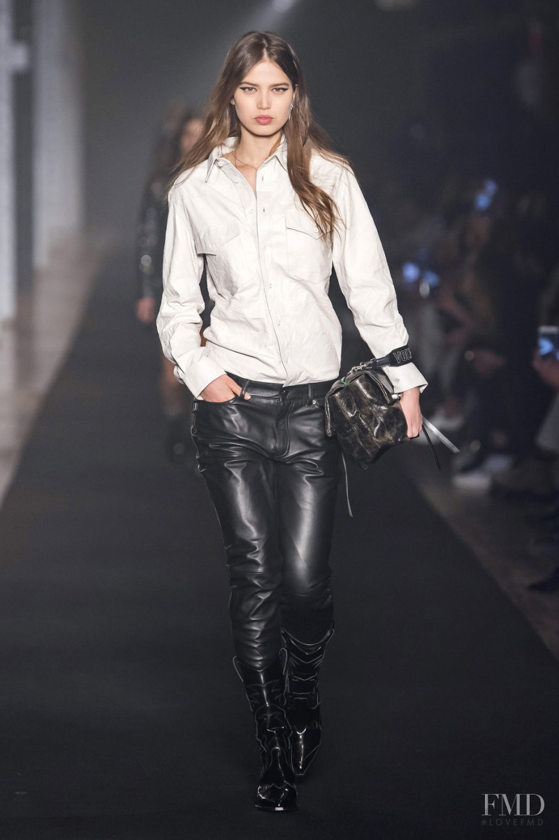 Sara Witt featured in  the Zadig & Voltaire fashion show for Autumn/Winter 2019