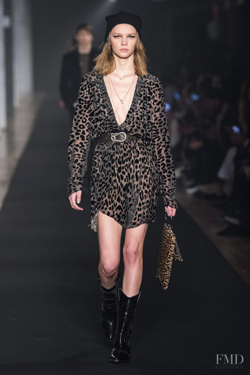 Faith Lynch featured in  the Zadig & Voltaire fashion show for Autumn/Winter 2019