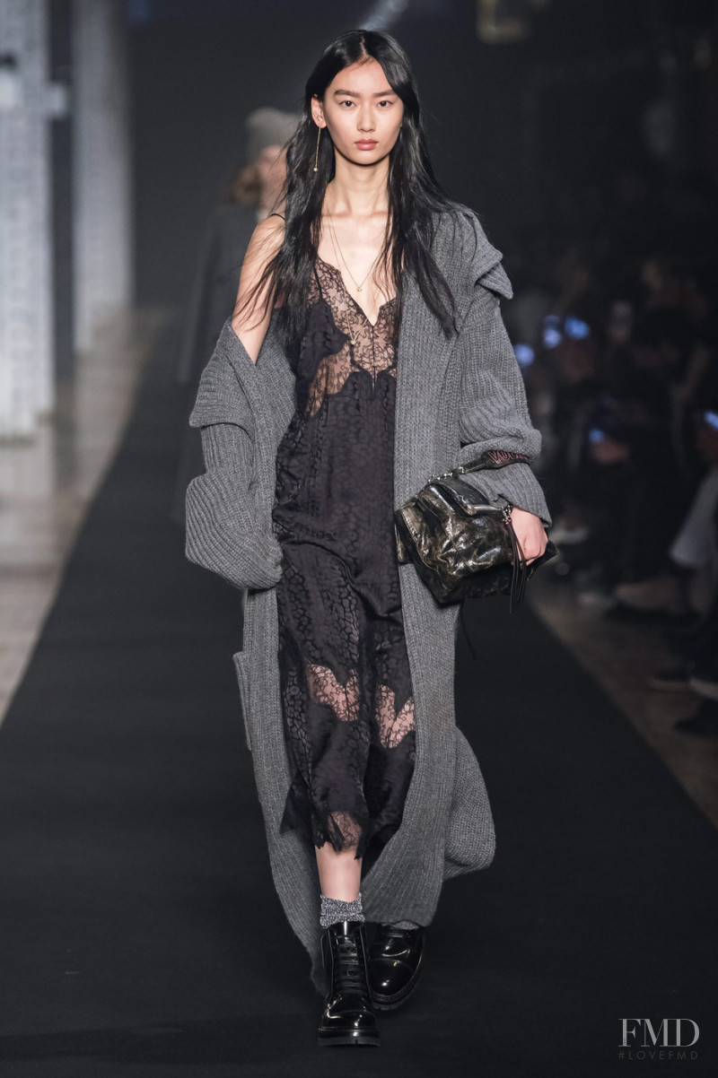 Ziwei Cao featured in  the Zadig & Voltaire fashion show for Autumn/Winter 2019