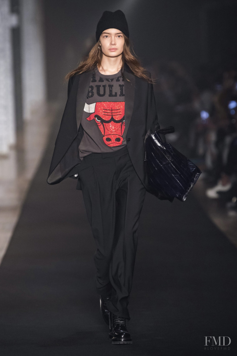 Sasha Kichigina featured in  the Zadig & Voltaire fashion show for Autumn/Winter 2019