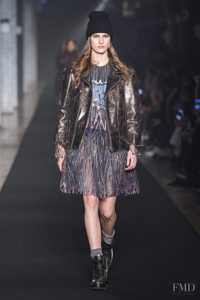 Lucia Lopez featured in  the Zadig & Voltaire fashion show for Autumn/Winter 2019