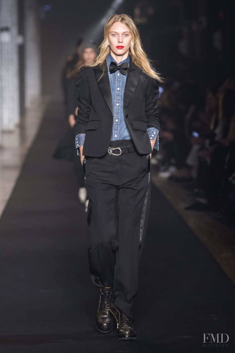 Juliana Schurig featured in  the Zadig & Voltaire fashion show for Autumn/Winter 2019
