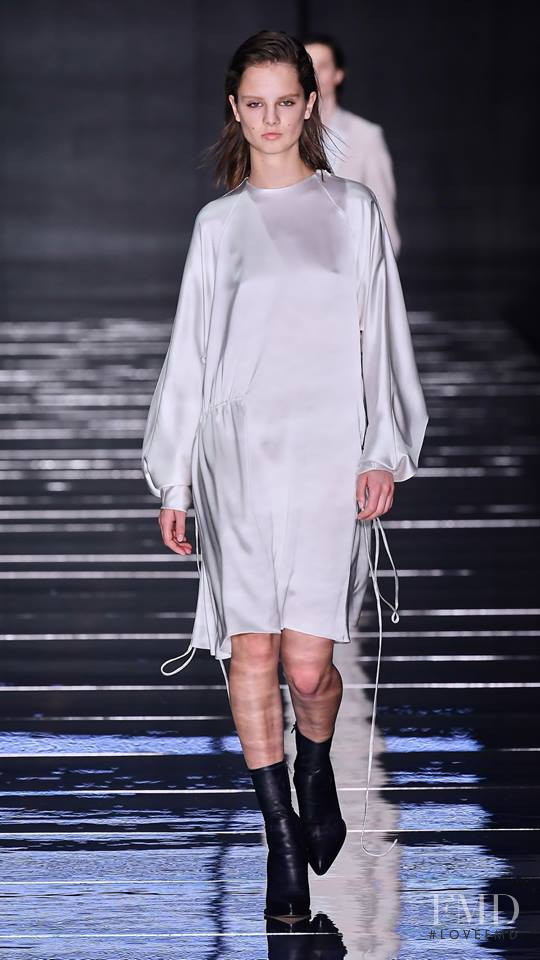 Giselle Norman featured in  the Boss by Hugo Boss fashion show for Autumn/Winter 2019