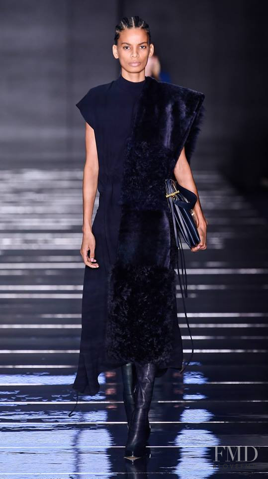 Annibelis Baez featured in  the Boss by Hugo Boss fashion show for Autumn/Winter 2019