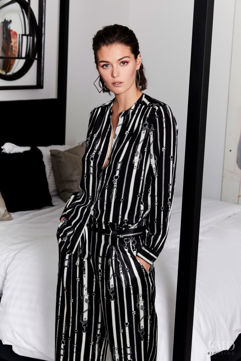 George Gigi Midgley featured in  the L\'Agence lookbook for Spring/Summer 2019